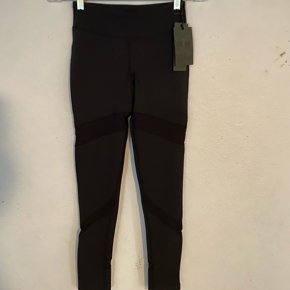 Black Mesh Leggings